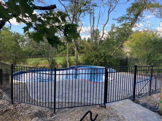 pool with gate
