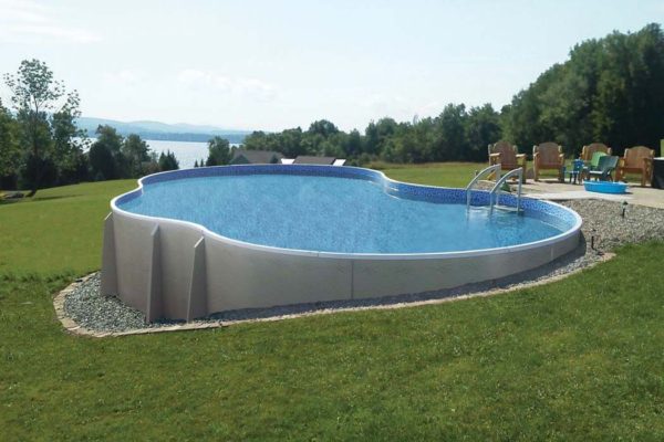 Radiant Semi-inground Pool