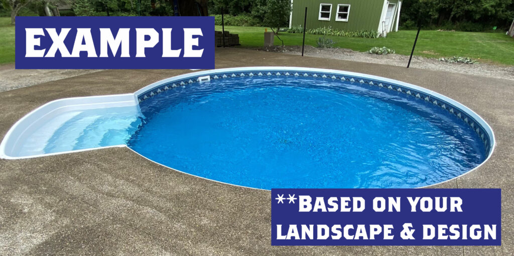Radiant SemiInground Pool Package 24 Ft Round Alden Pools & Play